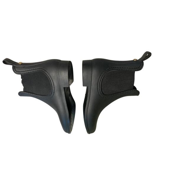 Catherine Malandrino Waterproof Chelsea Flat Ankle Rain Boot Black Size 9.5/40 - Picture 3 of 6